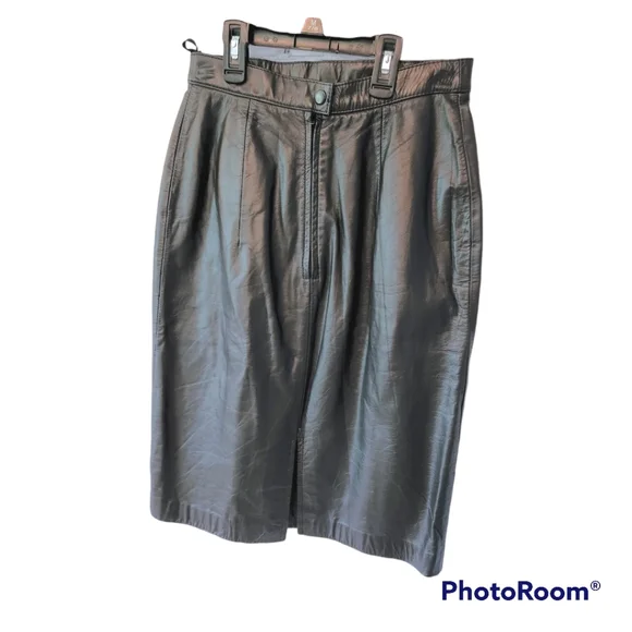 Vintage Wilson's Leather Pencil Skirt - Picture 4 of 6